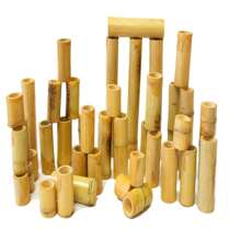 Bamboo Counting And Building Set - 40-Piece Educational Toy For Kids | Montessori Learning, Stacking, And Sorting Fun | -Friendly Wooden Blocks For Early Development
