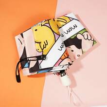 Vinyl Coated UV Umbrella, One-Touch Switch Automatic Umbrella, Student Parasol, 3-Fold Automatic, Cute Cat Mini Parasol, Capsule Parasol, Pocket Umbrella, UV Protection, Women, School, Business, Office, Travel - Multicolor - View 1