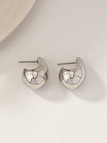 1 Pair Minimalist Fashion Earrings, Suitable For Everyday Wear