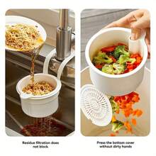 1/2pcs Household Hanging Drain Basket, Kitchen Sink Residue, Anti Clogging, Anti Odor, Anti Insect Universal Filter Screen, Drain Water Without Dirtying Hands