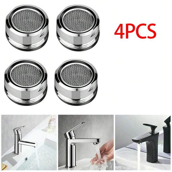 4PCS Aerators Water Saving Faucet Tap Nozzle Thread Replaceable Kitchen Faucet Filter Mouth Bathroom Faucet Bubbler Bathroom Parts