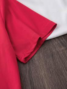 Women's Casual Fiber T-Shirt With 'Just Cruisin' Letter Pattern, Short Sleeve Round Neck Design, Suitable For All Seasons, Regular Length Knitted Fabric