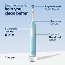 Pro 1000 CrossAction Toothbrush, Green - 綠色 - 查看 11