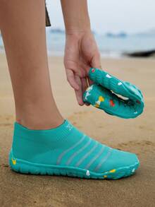 New Kids Breathable Beach Swimming Outdoor Wading Anti-Slip Durable Quick-Dry Water Shoes - Blue - View 2