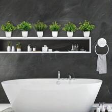 4 Packungen Künstliche Miniatur-Grünpflanzen im Topf für Innenraumdekoration Zuhause, Büro, Tisch, Bauernhaus