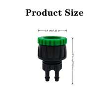 滴灌软管连接器专业微灌适配器农业灌溉配件 1/4 英寸滴灌管适用于太阳能灌溉系统套件