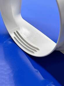 5.9-Inch Portable Air Conditioner Exhaust Hose Connector - Mobile AC Unit Pipe Extension With Easy-Access Slit & Sturdy Design - White Plastic Hose Extension Accessory For Home & Vehicle Use, Portable Air Conditioner Hoses, Durable Construction