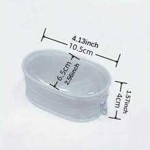 Organizador de cables de PVC transparente, estilo casual, caja de almacenamiento portátil mini para cargador y accesorios de viaje, adecuado para auriculares, cables de datos y cargadores para viajes de vacaciones de verano, actividades al aire libre, artículos esenciales de viaje