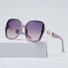 Vintage Square Fashion Glasses With Decorative Lenses, Retro Style Lightweight Design, Includes Faux Leather Case And Microfiber Cloth, Creative Eyewear, Unique Glasses, Unisex Square Shape Shades