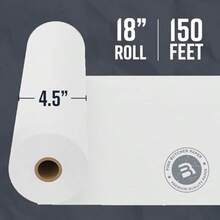 White Kraft Butcher Paper Roll 18'' X 150' Versatile Durable Ideal For Packaging Grilling Smoking Meat And BBQ Unwaxed Uncoated Butcher Paper For Sublimation Made In USA - 18"x150'(最受歡迎) - 查看 4