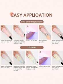 10ml 3D Nail Art Sculpting Gel 1/2 PCS DIY Designs No Wipe Clear Waterproof Sculpting Gel Waterproof Nail Art Design Gel For Intricate Carvings & Shapes - Clear - View 7