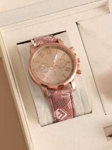 1/3/4/5 pièces Montres Élégantes pour Femmes en Quartz Romain - Cadran Rond à La Mode avec Bracelet, Idée de Cadeau Parfaite