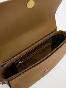 新款时尚休闲复古纯色大容量可调节肩带多功能斜挎包，适合派对、聚会、郊游、购物和日常使用，可存放硬币、手机，也可作为白领、大学生和上班族通勤的工作包