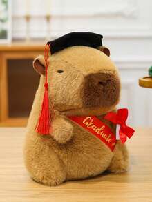 毛绒水豚玩偶，逼真动漫毛绒玩偶，可爱水豚毛绒玩具，柔软毛绒玩偶，儿童完美礼物，生日派对，圣诞节，新年，情人节，家居装饰 - 彩色 - 查看 15