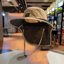 1 Stylish Men's Sun Hat - Great For Fishing, Hiking And Camping | Breathable Polyester, Hand Washable, Available In Khaki, Black, Navy - Hải quân - Xem 3