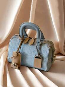 Sac cabas de style Boston, sac à épaule et sac à main avec coussin