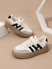 1双儿童春秋新款运动鞋软底运动鞋女童百搭小白鞋 - 黑色 - 查看 3