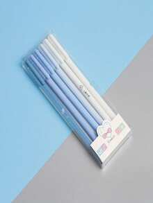 1支/6支装 Morandi 彩色凝胶墨水笔，可伸缩可爱创意学生笔，儿童女孩女士学校办公用品礼品，复古文具办公用品签名笔，适用于学校办公用品、书写笔、学生荧光笔 - 彩色 - 查看 9