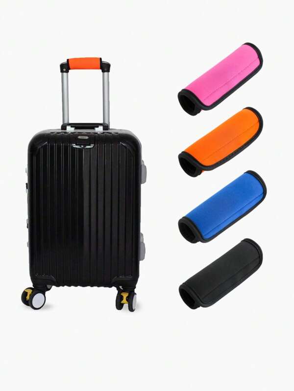 1 And 9 Luggage Handles, Parcel Handles, Luggage Tag Identifiers, Hollow Design For Buttons, Bright Luggage Tags, Suitable For Airport Travel Suitcases And Trolley Cases Travel Essentials Travel Accessories Vacation Summer Holiday Back To School Women Mini Travel Products