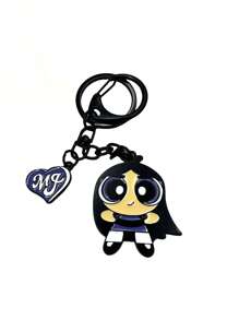 THE POWERPUFF GIRLS 2/3/4pcs Random Cartoon Policewoman Keychains, Cute Mini Figure Key Chain, Bag Charm, Car Decoration, Versatile Cartoon Keyring