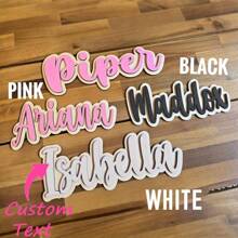 1 pièce Plaque de nom en bois personnalisée, nom personnalisé, cadeau personnalisé, plusieurs options de couleurs, style traditionnel, à fixer au mur, sans alimentation électrique, décoration unique pour la chambre, fait main, durable et longue durée, convient pour la Fête des enfants, fête, anniversaire, mariage, remise de diplôme, Noël, cadeau décoratif personnalisé