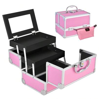 Neceser Maletin Reforzada Cosmetiquera Profesional Belleza,cosmetiquera,cosmetiqueras,,cosmetiquera rosa,neceser cosmetiquera,cosmetiquera mujer