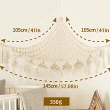 1 Stück Dreieck Wandhängende Puppen Netztasche, Kinder Zimmer Puppen Aufbewahrungsorganizer Tasche, gewebte Plüsch Puppen Hängematte Netz, handgefertigte gehäkelte Plüsch Puppen Hängematte, aufgehängte Aufbewahrungshängematte