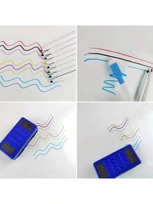 Ein Set mit 8 radierbaren Whiteboard-Stiften, Graffiti-Stiften und magnetischen Tafel-Whiteboard-Markern. Spezielle Lehrmittel für Lehrer, Zeichenstifte, Stifte auf Wasserbasis, geeignet zum Skizzieren im Freien, Skizzieren in Innenräumen und für den Unterricht im Büro. - Mehrfarbige Whiteboard-Marker - Übersicht 3