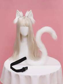 Colas de gato y zorro de peluche, colección de colas grandes de animal de estilo anime para cosplay, juego de roles, actuación y fiestas para mujeres