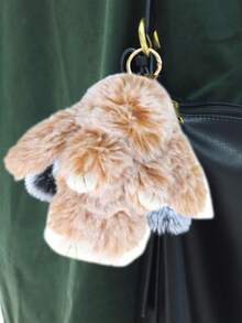1 Handmade Plush Rabbit, Soft And Fluffy, With A Comfortable Touch, The Perfect Gift For Birthdays And Holidays To Give To Friends. - 彩色 - 查看 3