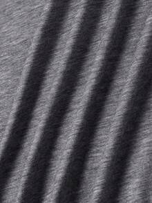 Women's Casual Short Sleeve Round Neck T-Shirt - Màu xám đen - Xem 5