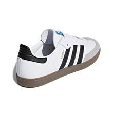 Adidas Giày trượt ván cổ thấp Originals Samba OG, Mặt trên mềm mại, Thoải mái, Unisex, Đen/Trắng/Xám - trắng - Xem 3