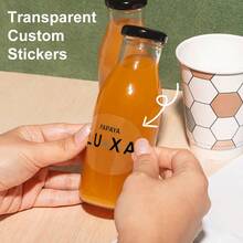 Nhãn dán hình bầu dục tùy chỉnh - Nhãn dán logo cá nhân hóa cho cốc cà phê, gói quà và bao bì thương mại - Giấy chất lượng cao, thiết kế tùy chỉnh, nhãn dán quà tặng sinh nhật, nhãn dán dễ thương, nhãn dán bao bì phù hợp cho các sản phẩm thủ công thương mại và cá nhân, đồ dùng học tập, chuẩn bị năm học mới, tự làm. - trắng - Xem 5