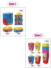 Paw Patrol Paw Patrol Themen Popcorneimer, Verpackungseimer, Popcornbox, Snackbox, Verpackungsbox, Faltbox, Pommes Box, Feierlichkeiten Themen Essensbox, Weihnachten, Erntedankfest, Halloween, Schulstart, Abschlussfeier, Tagungsausstattung