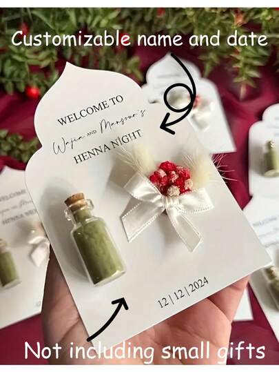 10 piezas Etiquetas de regalo personalizadas para damas de honor | Regalo de novia | Tarjetas de boda | Exquisito y elegante | Etiquetas de regalo | Diseño personalizado (Accesorios no incluidos)