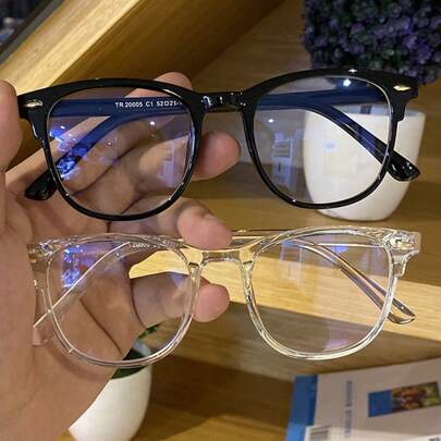 2 sztuki nitów dekoracyjnych płaskich okularów przeciwsłonecznych unisex, styl casual