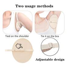 1-3片可洗腋下汗垫，涤纶吸汗贴，超薄速干，个人护理畅销品 - 彩色 - 查看 9