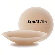 2pcs Silicone Invisible Nipple Cover Pasties, Thin & Breathable, Designed For Wedding Dresses, Strapless Gowns, Invisible Bras, Dresses, Jumpsuits, Vacation - 杏 - 查看 2