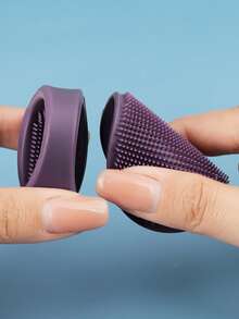 فرشاتان من السيليكون لتنظيف الوجه والأنف، فرشاة تنظيف الوجه يدوية للتنظيف العميق والتقشير - فرشاة تنظيف الوجه ناعمة، لطيفة، مناسبة لجميع أنواع البشرة، تزيل الرؤوس السوداء - متعدد الألوان - مشاهدة 6