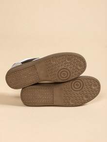 Women's Spring/Autumn Lace-Up Contrast Color Flat Non-Slip Casual Shoes, Fashion Versatile Campus Sports Skateboarding Shoes