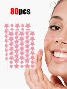 2000pcs Star-Shaped Face Stickers - Gentle, Non-Irritating, Decorative Stickers, Waterproof & Breathable, Essential For Daily Face Stickers, Portable, Suitable For Travel, Gatherings, Makeup Tips, Photo Props, Available In 1400/1120/560/280pcs - Multicolor - View 12
