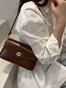 5 款 - 彩色简约迷你斜挎包，配金属扣 - 时尚女士小钱包，适合日常出行和休闲出游