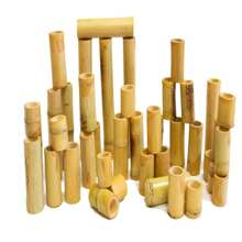 Bamboo Counting And Building Set - 40-Piece Educational Toy For Kids | Montessori Learning, Stacking, And Sorting Fun | -Friendly Wooden Blocks For Early Development