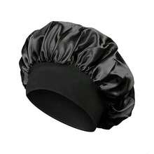 1pc Luxurious Satin & Silk Sleep Bonnet - Adjustable Tie Band For Unisex Hair Protection, Summer & Back To School - Multicolor - View 17