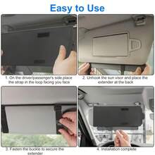1pc Car Sun Visor Extender, Sunshade Extension Board Shield Blocker, Front Side Window Shade Anti Glare Sunshade Extender, Car Sun Blocker Car Sun Shield - Multicolor - View 7