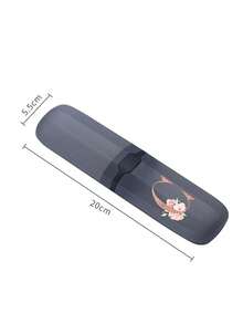 1pc Personalized Letter - & - Flower Toothbrush Case, A - Z Initials Customizable Travel Organizer, Keep Your Toothbrush Clean And Anytime, Anywhere! Travel Toothbrush Holder, Portable Toothbrush Cup Cover, Suitable For Travel, Camping, Business Travel And School, Multi-Purpose Toothbrush Cup,Hygienic Storage For Toothbrushes/Oral Care, Must - Have For Travel Enthusiasts & Personalized Style Lovers,Back To School,College Essentials - Black - View 7