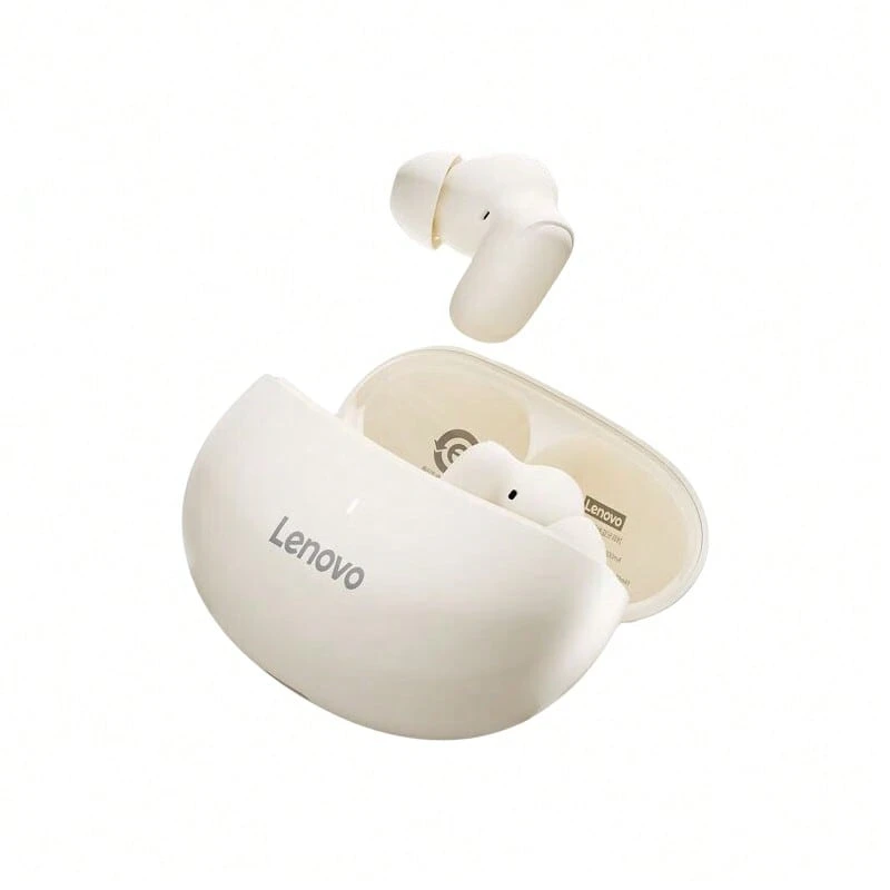 Lenovo 藍牙耳機TA200 電競級藍牙耳機 主動降噪45dB 入耳式觸控 0.06s低延遲模式 持久續航 運動音樂耳機 白色 - 白色 - 查看 1