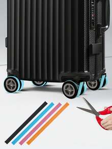 Bộ 4 bánh xe vali, Vỏ bánh xe cho xe lăn văn phòng, Vỏ bảo vệ bánh xe vali di động, Vỏ bánh xe silicon nhiều màu, Vỏ bánh xe xoay cho hành lý, Vỏ bánh xe giảm tiếng ồn cho ghế văn phòng, Phụ kiện du lịch, Vỏ bánh xe vali xách tay cho hầu hết các bánh xe, Bộ bảo vệ bánh xe hành lý hoàn hảo cho các vật dụng cần thiết khi đi du lịch trong mùa lễ, Kỳ nghỉ hè, Túi đựng đồ dùng học tập khi trở lại trường, Phụ kiện học tập Đồ dùng học tập - Nhiều màu - Xem 1