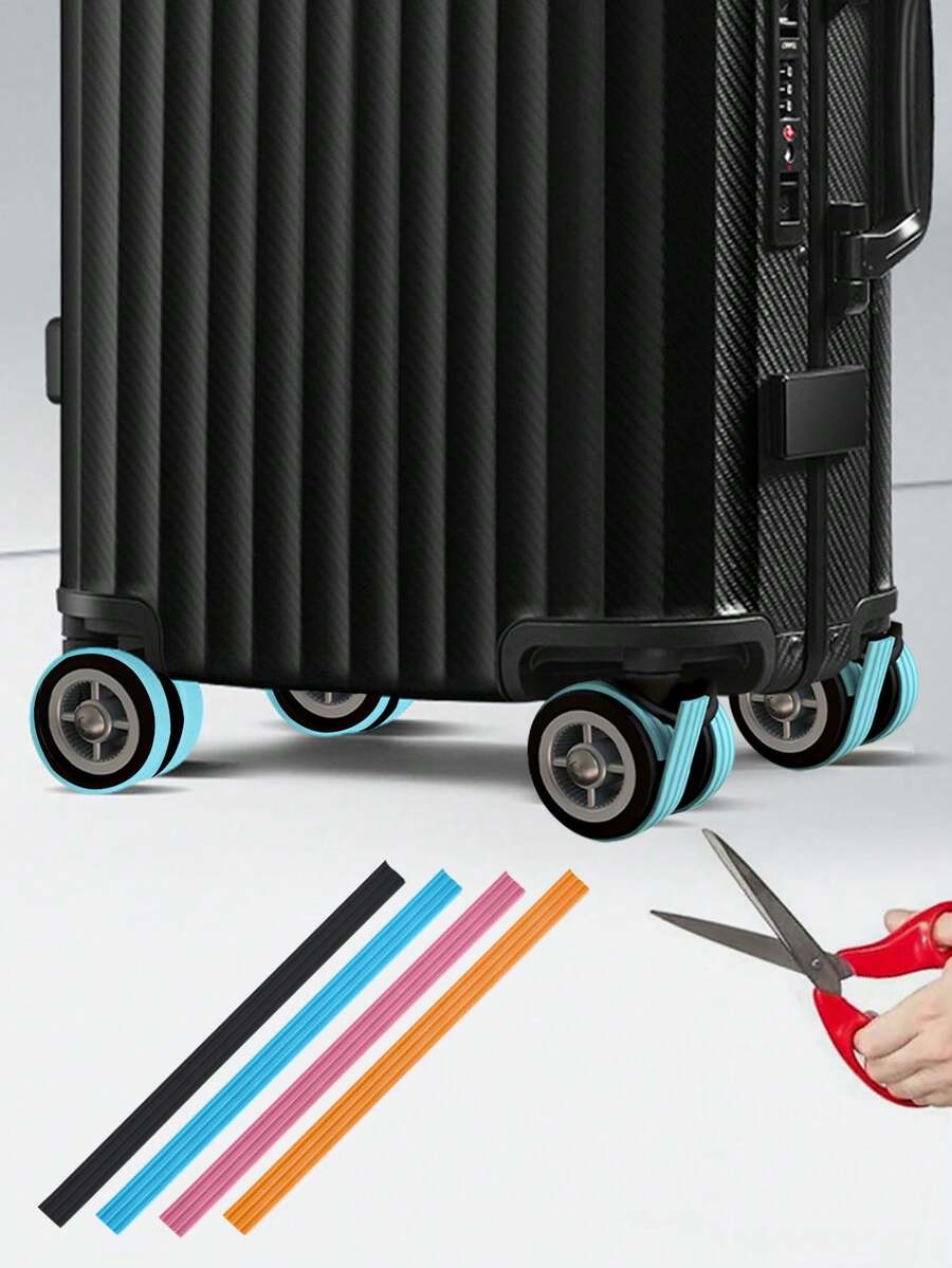 Bộ 4 bánh xe vali, Vỏ bánh xe cho xe lăn văn phòng, Vỏ bảo vệ bánh xe vali di động, Vỏ bánh xe silicon nhiều màu, Vỏ bánh xe xoay cho hành lý, Vỏ bánh xe giảm tiếng ồn cho ghế văn phòng, Phụ kiện du lịch, Vỏ bánh xe vali xách tay cho hầu hết các bánh xe, Bộ bảo vệ bánh xe hành lý hoàn hảo cho các vật dụng cần thiết khi đi du lịch trong mùa lễ, Kỳ nghỉ hè, Túi đựng đồ dùng học tập khi trở lại trường, Phụ kiện học tập Đồ dùng học tập - Nhiều màu - Xem 1