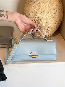 Bolso bandolera cuadrado pequeño versátil con bloque de color personalizado, moda 2025 para mujer